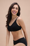 Zivame Double Layered Non Wired 3/4Th Coverage T-Shirt Bra - Tap Shoe — thumbnail 3
